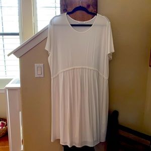 Chic Soul White babydoll dress 3x